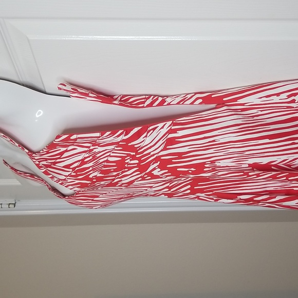 Calvin Klein Red And White Sundress - Picture 6 of 12